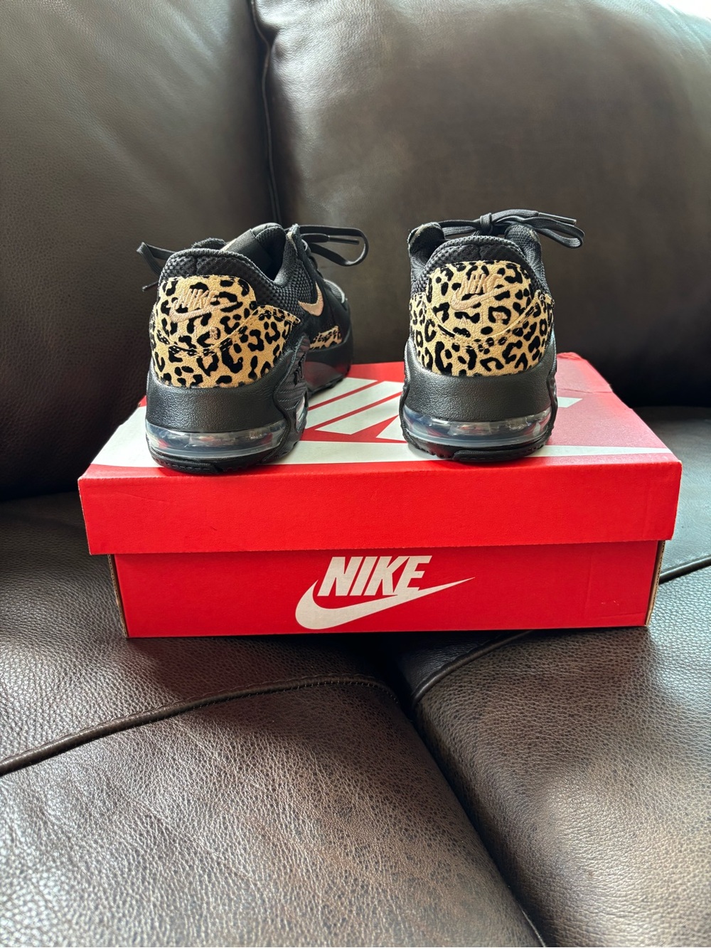 Nike Air Max Excee Sneakers GPX US Women Size 6 UK Womens 4 Black Leopard Print - Picture 3 of 8